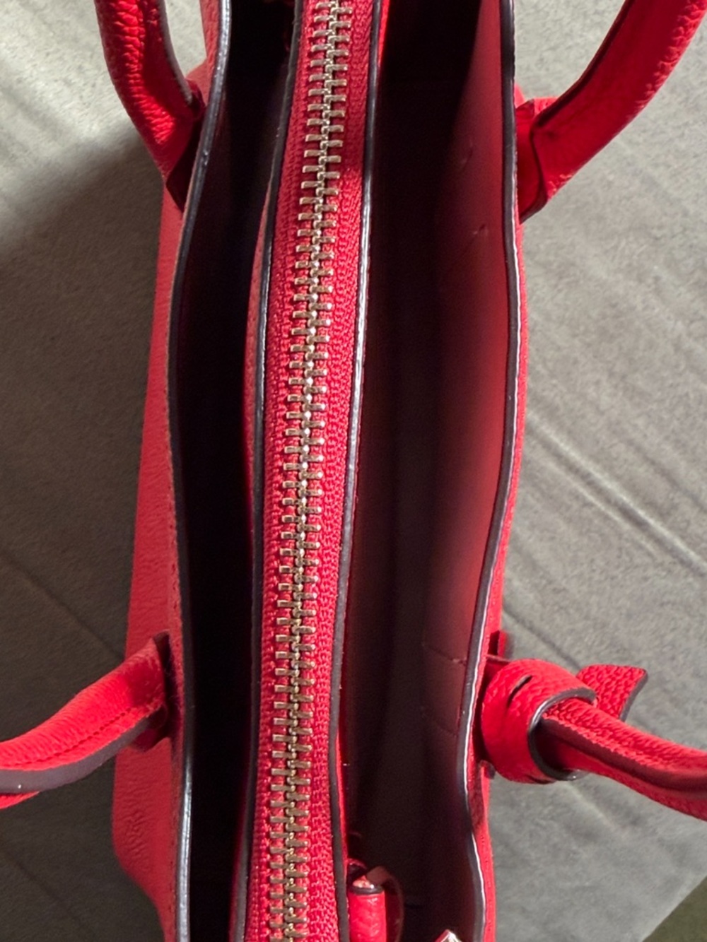 Kate Spade Margaux red leather satchel, EUC - Picture 7 of 8